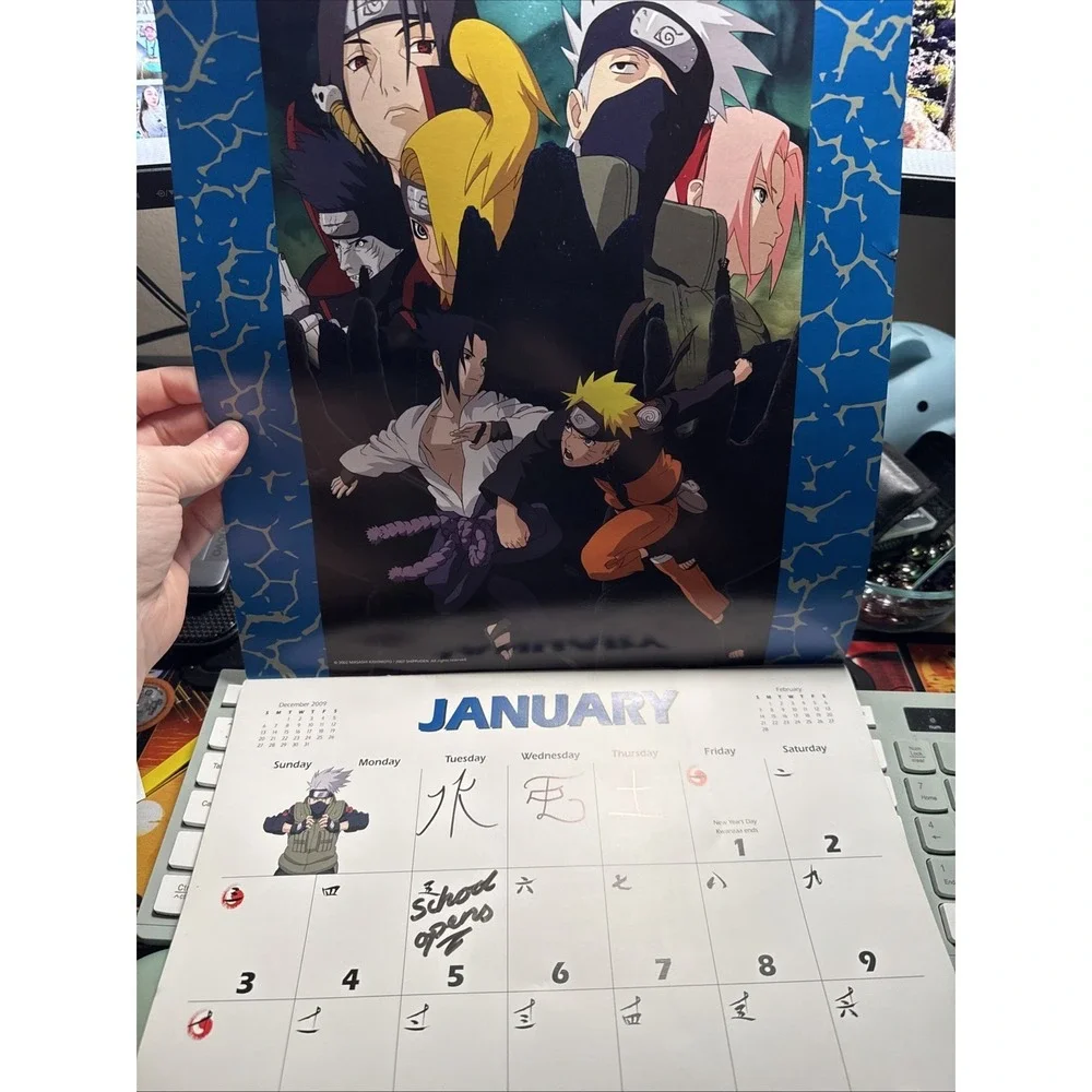 2010 Naruto Shippuden Calendar  Used